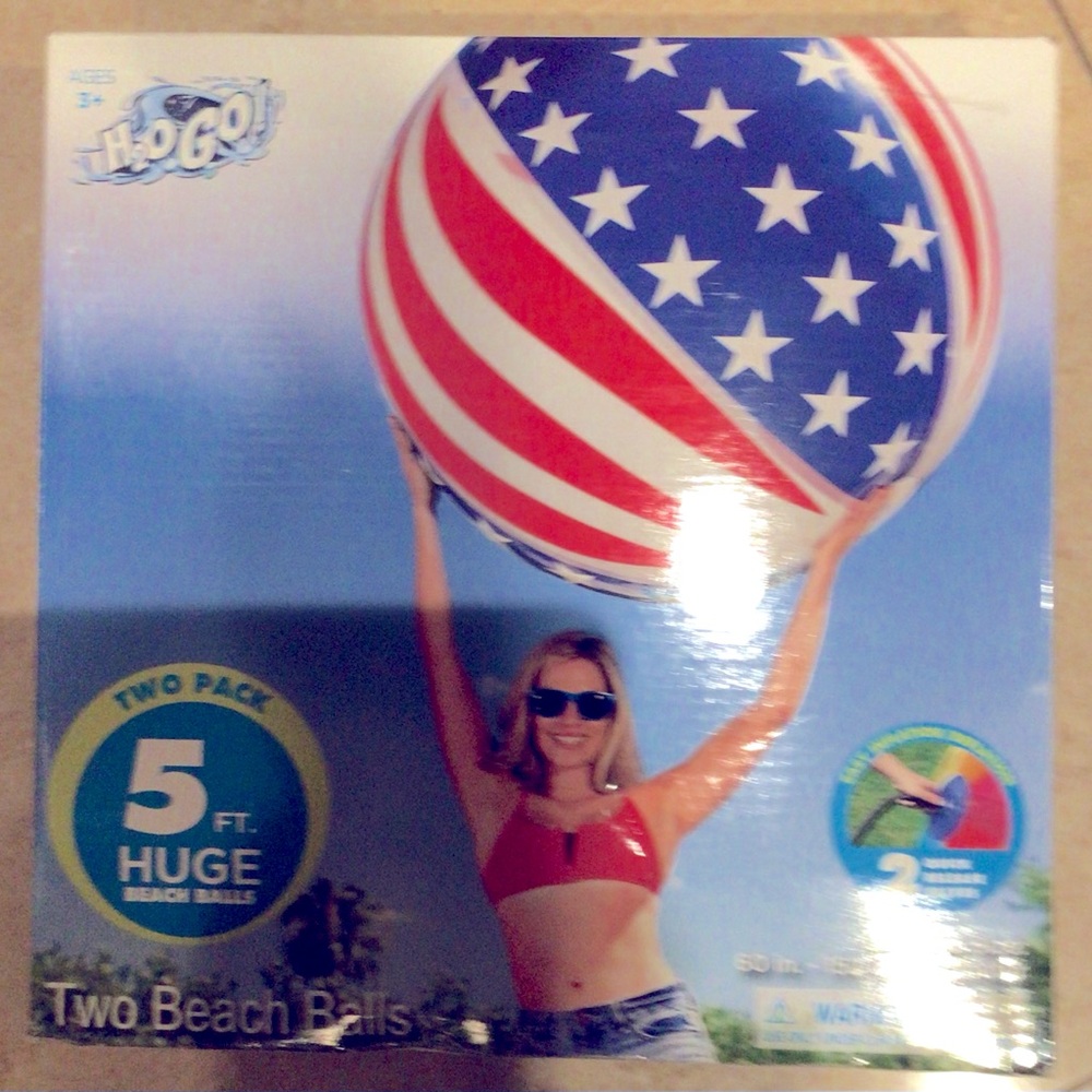H2OGO! 5ft Huge Beach Balls - Two Pack